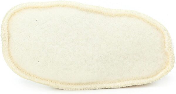 Joha Unisex Baby Booties, Off-White, Size 5-6, Winter, Wool, Fleece Lining, Closed Toe, Hook and Loop Closure, Adjustable, Slip Resistant, Flexible, Solid Pattern, Ideal for Babies - Image 6