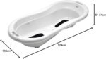 Rotho Babydesign Bath Set with Bath Tub and Stand, Ideal for 2 Children, 0-12 Months, White, TOP Xtra, 21041000101 - Image 8
