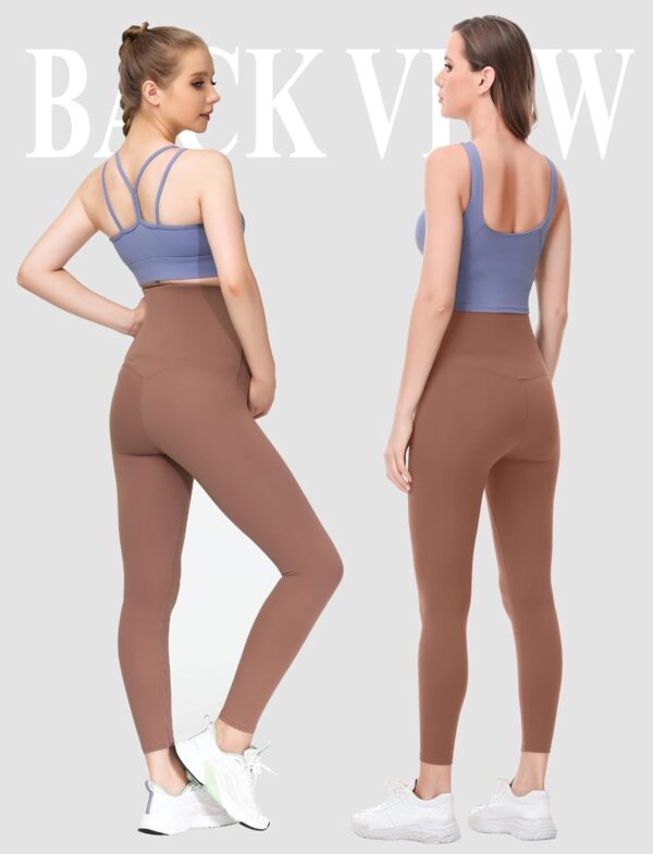 FEOYA Maternity Leggings Over Bump Yoga Pants Women Soft Belly Support Pregnancy Trousers High Waisted Stretchy Workout Leggings S-XL - Image 2