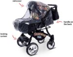 GaGaDumi Urbano 3 in 1 pram Stroller with car seat Complete Set Including Baby seat Buggy Diaper Bag rain Protection Mosquito net Solid Full Tires Gray - Image 6