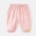JEATHA Kids Toddler Baby Boy Girl Long Bloomers Cotton Harem Pants Elastic Waist Cotton Trousers - Image 2