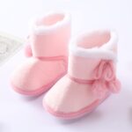 Hard Sole Baby Shoes Size 4 Girls Booties Shoes Infant Toddler Boys Boots Soft Baby Warming Baby Shoes Infant Basketball - Image 2
