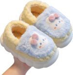 SRTUMEY Toddler Girls Slippers Boys Toddler Fluffy Home Slippers Winter Warm Indoor Cute Animal Cartoon Home Shoes Plush Full Wrapped Home Slippers - Image 3
