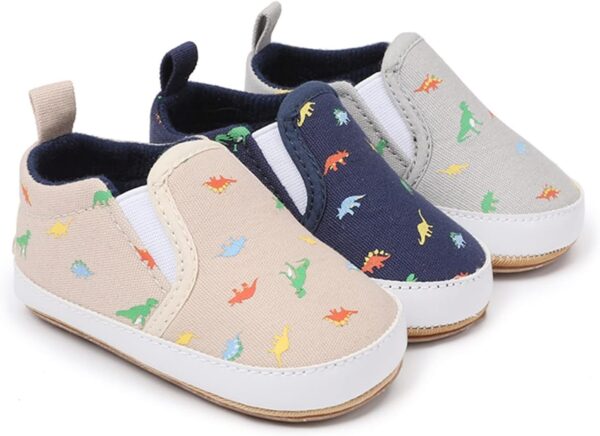 FGUUTYM Baby Shoes 6-12 Months Boys Christening Single Shoes Toddler Shoes Soft Sole Non-Slip First Walking Shoes Baby Shoes Girls Low Shoes Indoor Breathable Flat Shoes, blue, 1 - Image 5