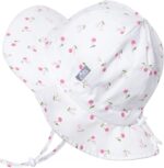 JAN & JUL Grow-with-Me Large Brim Cotton Floppy Sun Hat with UV Protection for Girls