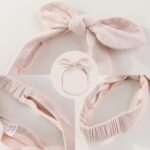 Ecojoy Baby Girl Vest 3PCs Grow Long/Short Sleeve Summer Fall Bodysuit with 3 Headbands/Hats - Image 3