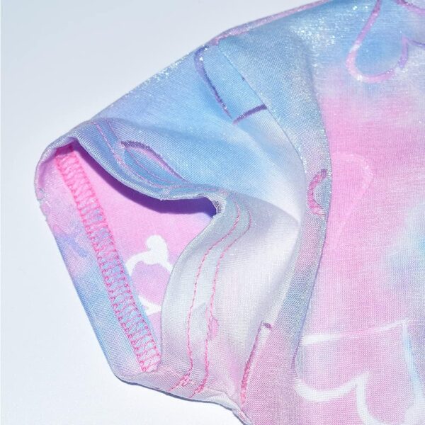 Peacolate 2-8T Girl Short Set 2Pc Casual Outfit Denim Overall T-Shirt - Image 6