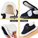 Clearance UK Baby Toddlers Winter Warm First Walking Shoes 1-3Y Boys Girls Casual Sneakers Cosy Fleece Lined Antislip Sole Lightweight Toddler Shoes - Image 6