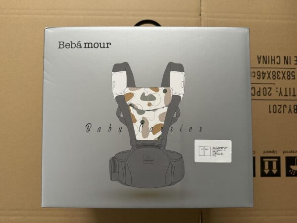 Bebamour Baby Carrier Newborn to Toddler Baby Carrier Hipseat 0-36Months with Head Hood, 3 PCS Teething Pads, Waist Extender, Black Pro - Image 11