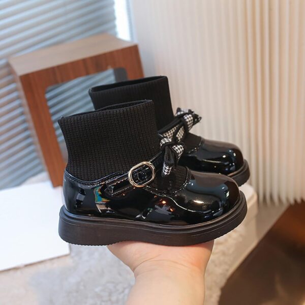 Soft Non-Slip Sock Shoes Girls Evening Shoes Single Shoes Loafers Soft Sole Girls Princess Shoes Non-Slip Baby Shoes Children's Shoes Barefoot Shoes Girls - Image 4