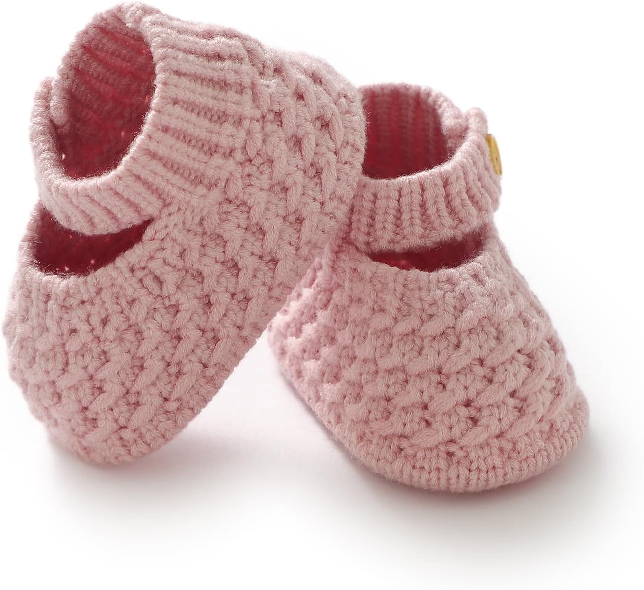 71-7bldXz7L._AC_SL1500_.jpg Neiwech Baby Booties Hand Knit Boots Slippers Soft Warm First Walkers Socks Shoes for Newborn Infan Boys Girls - Image 1