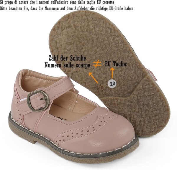 Cheerful Mario 1-6 Y Girls Mary Jane Shoes Toddler Girls Ballerina Shoes Baby Girls Dress up Shoes - Image 3