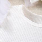 QUNERY Newborn Girl Outfits Ruffled Sleeveless Flower Romper Summer Dress with Headband Clothes Sets - Image 4