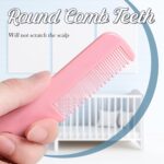 MEGAVOW 4 Pcs Baby Hair Comb, Cute Small Round Hairbrushes Hair Brush Set for Toddler Newborn Girls and Boys Childrens Multicolor - Image 4