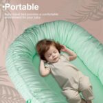 Baby Lounger, Infant Lounger for Newborn 0-24 Months, Breathable and Soft 100% Cotton Baby Nest Cover, Babies Essentials Gifts, Portable Co-Sleeping Baby Bed for Home and Travel - Image 8