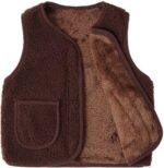 Baby Autumn Winter Baby Boys Girls Fleece Warm Cardigan Vest Teddy Fleeve Underwaist UK Size