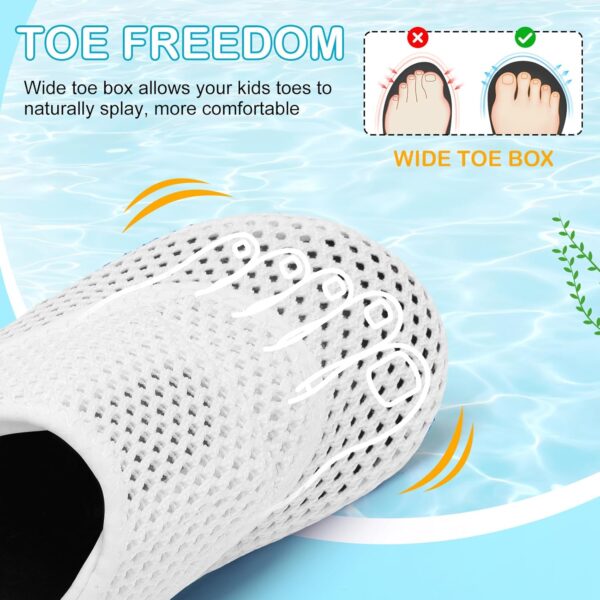 JOINFREE Toddler Girls Boys Water Shoes Quick-Dry Non-Slip Aqua Shoes Breathable Infant Water Socks for Swim Pool Beach - Image 4