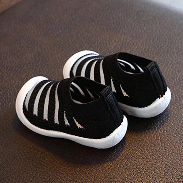 Children's Shoes 20 Girls Single Shoes Trainers Slip-On Flat Shoes Casual Shoes Boys Kids Sports Shoes Walking Shoes Mesh Breathable Trainers Non-Slip Loafers, black, 19 - Image 5