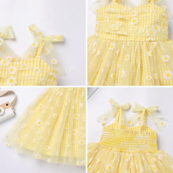 FYMNSI Baby Girls Toddler Kids Princess Tutu Bowknot Spaghetti Straps Princess Tulle Dress for Birthday Wedding Halloween Costume Festival - Image 6