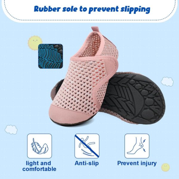 Kids Beach Swim Shoes Water Sport Shoes Barefoot Skin Boys Girls Baby Non-Slip Quick Dry Barefoot Aqua Socks Pool Surfing Garden - Image 3