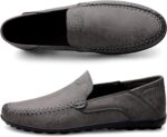 Rodawu Men's Loafers Leather Casual Shoes Moccasin Handmade Slip On Driving Shoes Business Shoes - Image 2