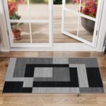 Imperial Rooms Rugs for Bedroom - Printed Area Rugs Living Room 80x150 Cm - Geometric Style Modern Floor Carpet Super Soft Milo Black and Grey Extra Large Rug Easy to Clean - Image 7