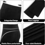 KAKU NANU Girls Flared Legging High Waisted 5-12 Years School Trousers Black Grey Yoga Pants Sports Dance Joggers Leggings - Image 6