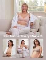 momcozy Nursing Bras for Breastfeeding, YN21 Seamless Ultra Comfort Maternity Bra, Natural Shape, Pregnancy Sleep Bralette - Image 7