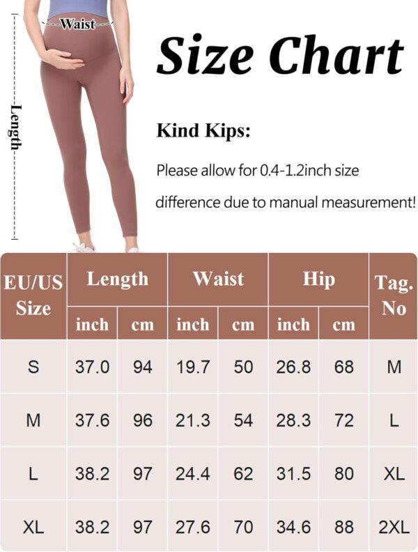 FEOYA Maternity Leggings Over Bump Yoga Pants Women Soft Belly Support Pregnancy Trousers High Waisted Stretchy Workout Leggings S-XL - Image 6