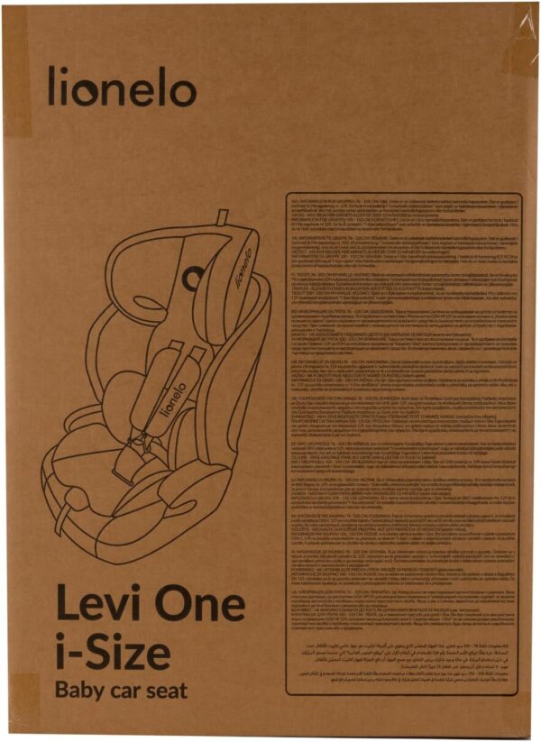 Lionelo Levi Adjustable Car Seat for 9-36kg Transforms with Your Child from Infant to 12 Years, Multi-Level Headrest & Insert Options, Enhanced Side Protection, Easy Install & Wash (ONE, Carbon) - Image 9