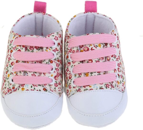 Boys Shoes, SHOBDW Toddler Baby Girls Princess First Walk Summer Slip on Shoes Newborn Infant Crib Soft Sole Anti-Slip Sneakers Kids Sandals Close Toe Shoes - Image 3