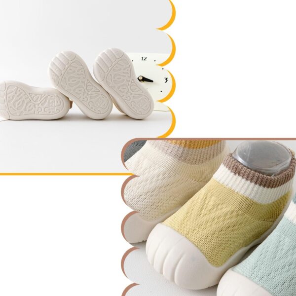 HEOXIN Baby Girls Boys First Walking Shoes, 01, Pink/Green/White/Yellow/Blue, S/M/L - Image 4