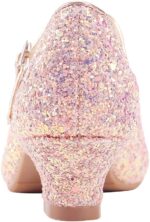 Princess Shoes Girls' Mary Jane Shoes - High Heel Girls Party Shoes - Wedding Party Girls Communion Shoes Ides Flower Girl Shoes - Versatile Flat Shoes - Image 8