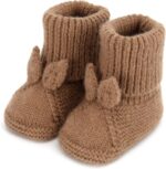 Baby Booties Newborn Babe First Walkers Knit Boots Warm Knit Crib Shoes Crochet Soft Infant Sock for Boy Girl