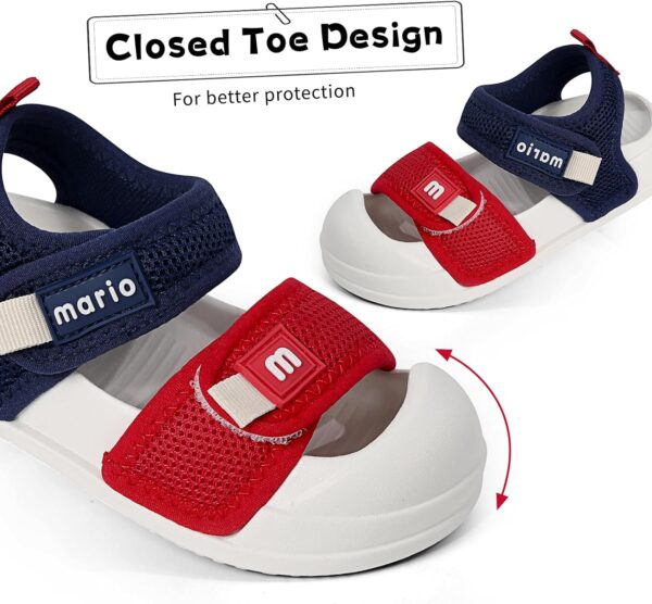 MK MATT KEELY Boys Girls Sandals Kids Closed Toe Walking Shoes Toddlers Baby Wide Fit Beach Sandals with Non-Slip Sole - Image 5