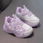 Boys Girls Sneakers Kids Sports Athletic Shoes Walking Shoes Little Kid/Big Kid Girls Sports Shoes Fashion New Pattern Cute Star Flat Bottom Comfortable Non Slip Hook Loop Seasonal Casual Shoes - Image 9