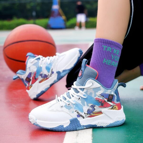 Xinghuanhua High Top Basketball Shoes Boys' Basketball Shoes Girls' Fashion Sports Shoes Children's Basketball Shoes - Image 5
