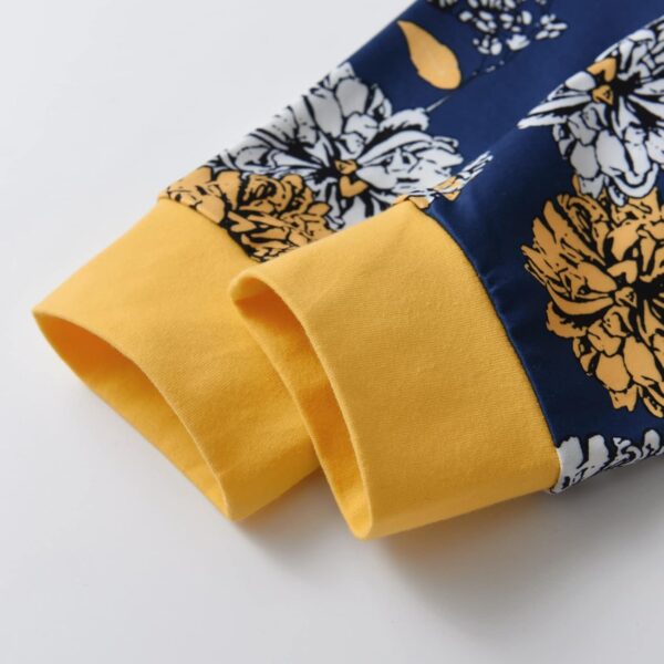 Toddler Baby Girl Clothes Solid Color Short Sleeve Ruffle Tops Flower Pants Outfits Sets - Image 7