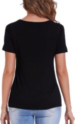 Sosolism Essential Nursing Tops Summer Breastfeeding Tshirt Short Sleeve Soft Feeding tee for Women - Image 4