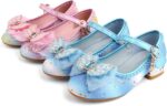 Girls Princess Shoes Toddlers Sequin Sweet Bows Sandals Little Girls Party Pumps Sparkle Wedding Dress Shoes - Image 6
