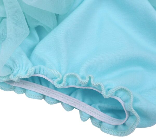 ranrann Infant Baby Girls Tulle Ruffle Bowknot Cake Smash Bloomer Diaper Cover and Flower Headband Set Photography Costume - Image 5