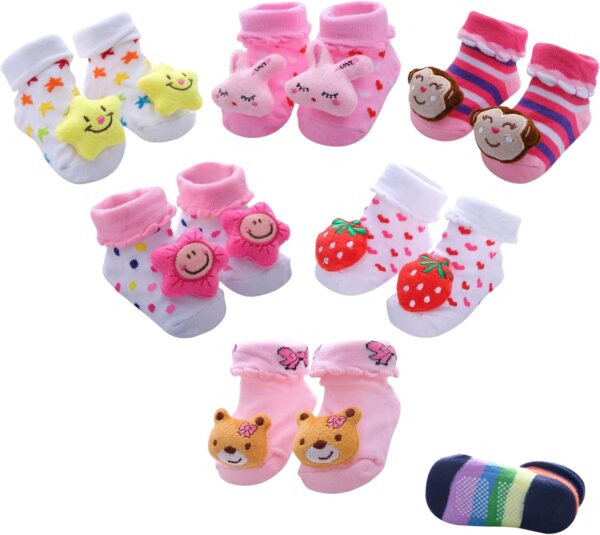Baby Socks with Grips for Newborns and Toddlers, Non-Slip Toddler Socks, Infant, Boys and Girls, Soft Cotton Baby Socks 0-3,3-6, 6-12, 12-18 Months, Toddler Slipper Socks - Image 8