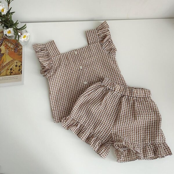 Infant Outfit Clothing Set 2-Pieces Suit 3-24M Girls Bloomer Shorts For Girl Photoshoot Props - Image 4