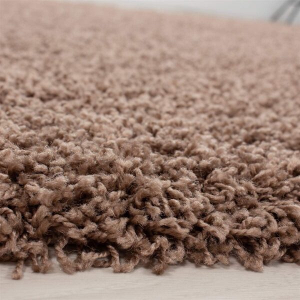 Abaseen Small Large Shaggy Rug Modern Rugs Living Room Extra Large Small Medium Rectangular Size Soft Touch Thick Pile Living Room Area Rugs Non Shedding (Mocha, 80x150 cm) - Image 3