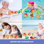 Dinosaur Toy Bath Floating Toy with Auto Flashing Early Learning Toy Dinosaur Theme Model 8 Pcs Bathtub Shower Toy Gift for Kids and Pets - Image 6