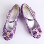Girls Low Heels Princess Shoes Sparkly Glitter Dress Up Shoes Party Wedding Flower Elsa Cinderella Cosplay Shoes for Kids - Image 4
