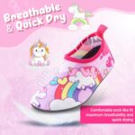 OWANVION Children's Water Shoes Quick Dry Non-Slip Water Skin Barefoot Swimming Water Shoes Kids Aqua Socks for Beach Pool for Boys Girls Toddler Infant - Image 2