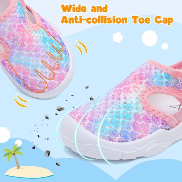 JIASUQI Toddler Sandals Boys Girls Wid Barefoot Water Sandals Kid Lightweight Water Shoes for Beach Swim - Image 2