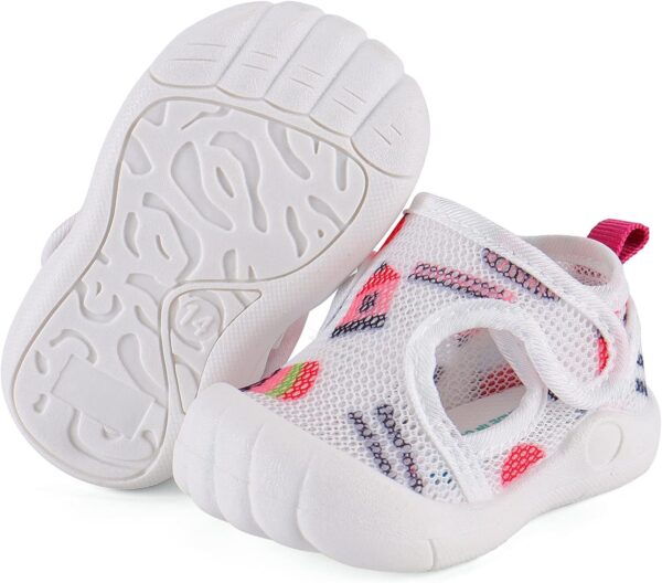 LACOFIA Baby Boys Girls First Walking Shoes Infant Toddler Anti-Slip Breathable Mesh Trainers - Image 3