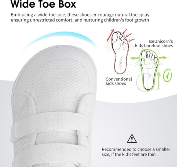 Kids Wide Barefoot Shoes Boys Girls Minimalist School Walking Shoes Trail Running Shoes Walking Sneaker - Image 2